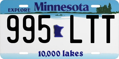 MN license plate 995LTT