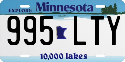 MN license plate 995LTY