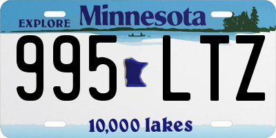MN license plate 995LTZ