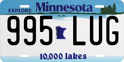 MN license plate 995LUG
