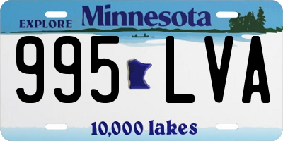MN license plate 995LVA