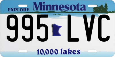 MN license plate 995LVC