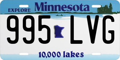 MN license plate 995LVG