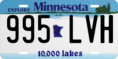 MN license plate 995LVH