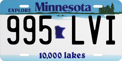 MN license plate 995LVI