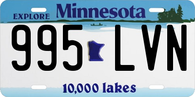 MN license plate 995LVN