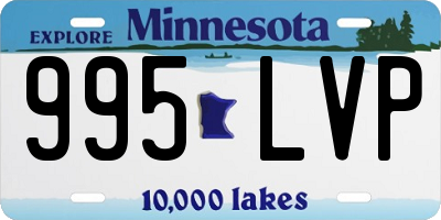MN license plate 995LVP