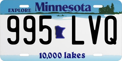 MN license plate 995LVQ