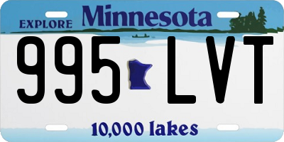 MN license plate 995LVT