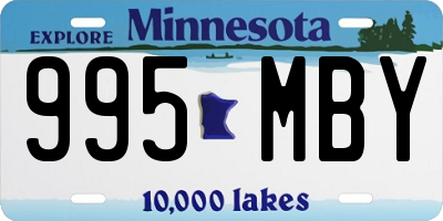 MN license plate 995MBY