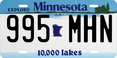 MN license plate 995MHN