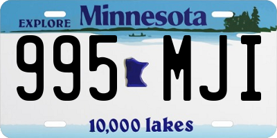 MN license plate 995MJI