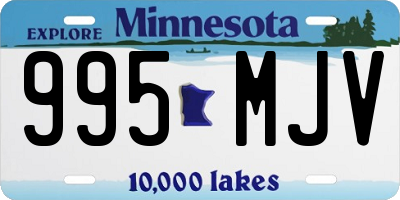 MN license plate 995MJV