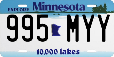 MN license plate 995MYY