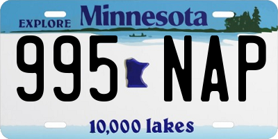 MN license plate 995NAP