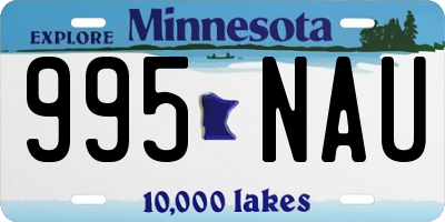MN license plate 995NAU