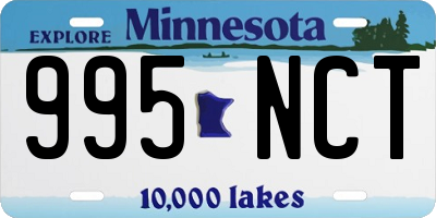 MN license plate 995NCT
