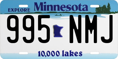 MN license plate 995NMJ