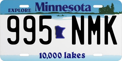 MN license plate 995NMK