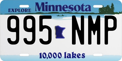 MN license plate 995NMP