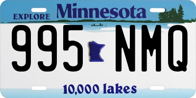 MN license plate 995NMQ