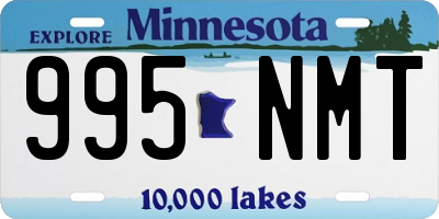 MN license plate 995NMT