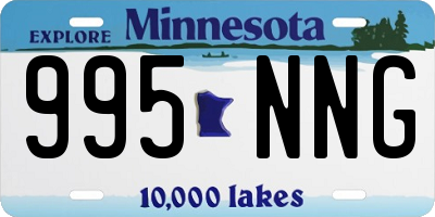 MN license plate 995NNG