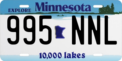 MN license plate 995NNL