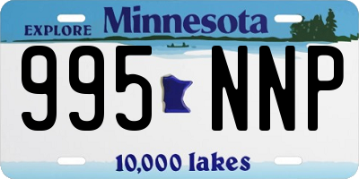 MN license plate 995NNP