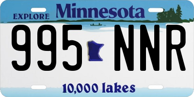 MN license plate 995NNR