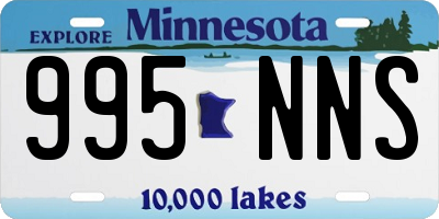 MN license plate 995NNS