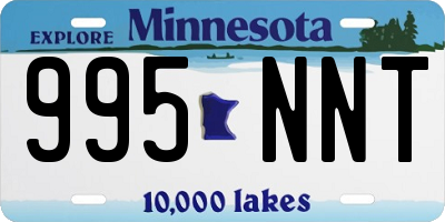 MN license plate 995NNT