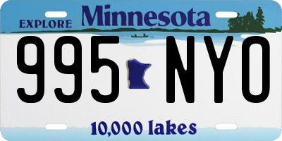 MN license plate 995NYO