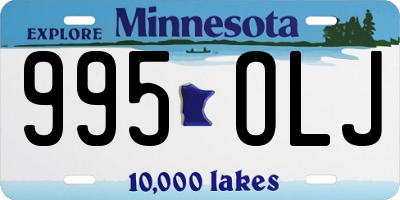 MN license plate 995OLJ