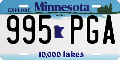 MN license plate 995PGA