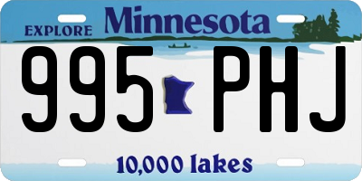 MN license plate 995PHJ