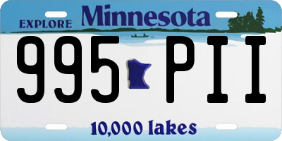 MN license plate 995PII