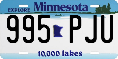 MN license plate 995PJU