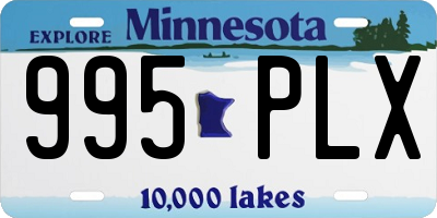 MN license plate 995PLX