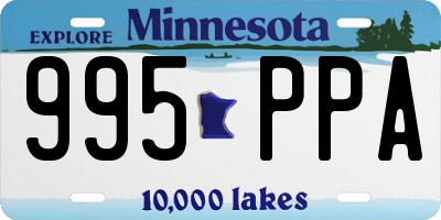 MN license plate 995PPA
