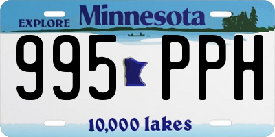 MN license plate 995PPH