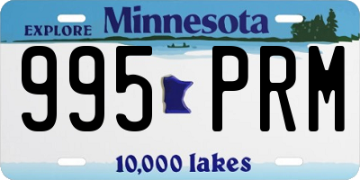 MN license plate 995PRM