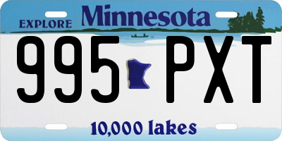MN license plate 995PXT