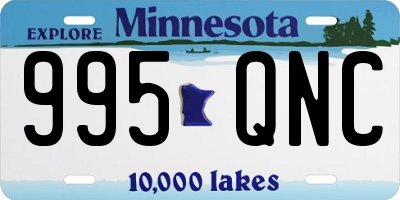 MN license plate 995QNC