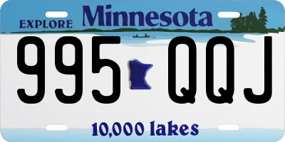 MN license plate 995QQJ