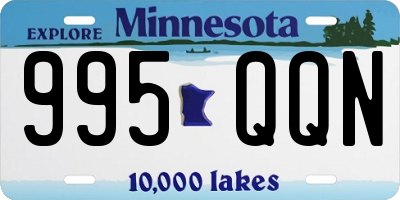 MN license plate 995QQN