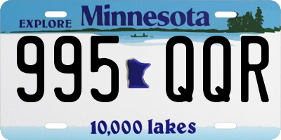 MN license plate 995QQR