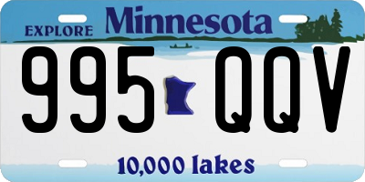 MN license plate 995QQV