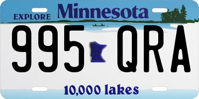 MN license plate 995QRA
