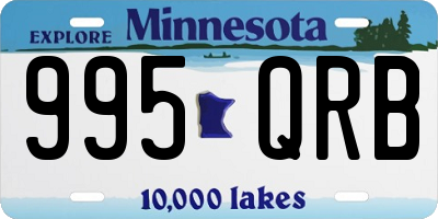 MN license plate 995QRB